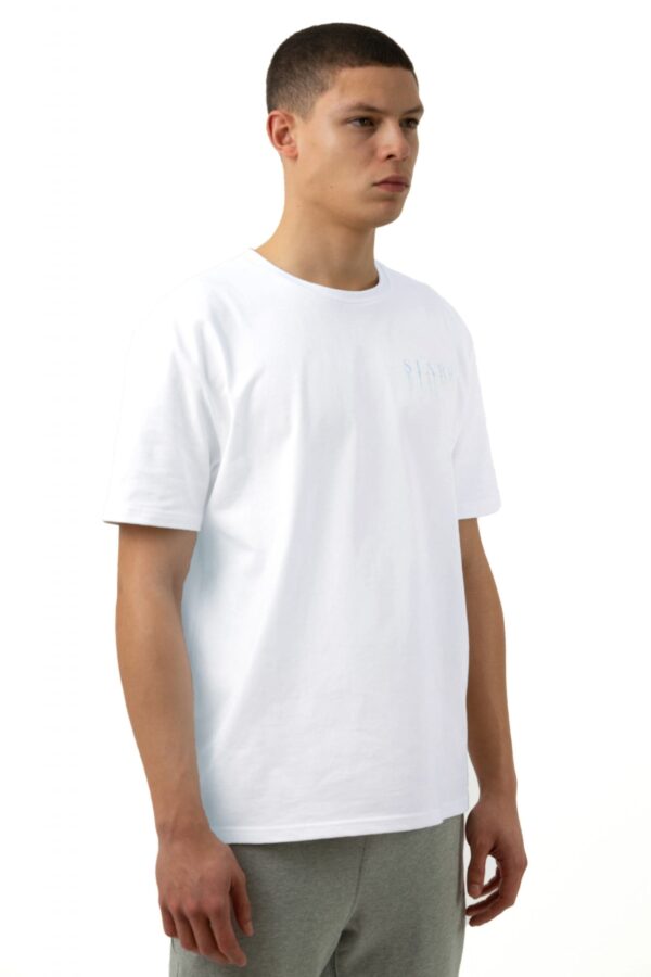 Drip Tee - White/Baby Blue - Image 3