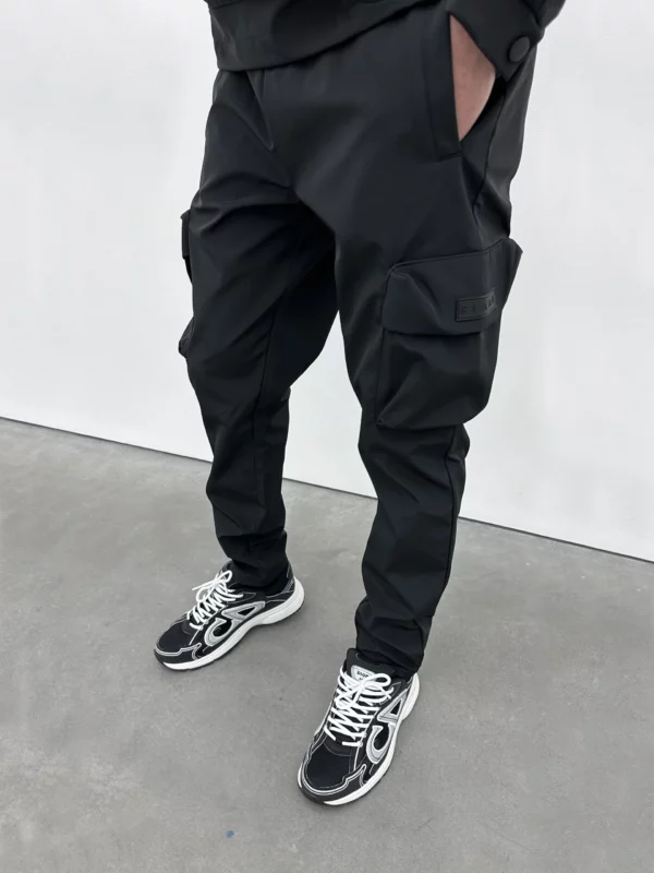 Nylon Cargo Pant - Black - Image 2