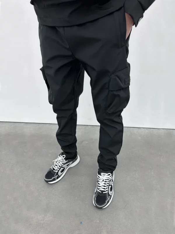 Nylon Cargo Pant - Black - Image 4