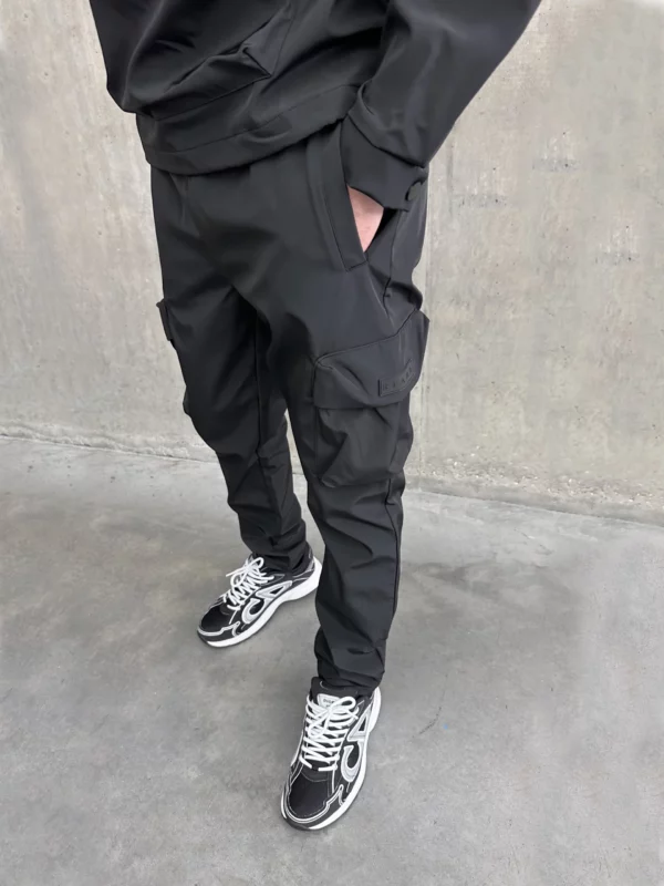 Nylon Cargo Pant - Black - Image 3