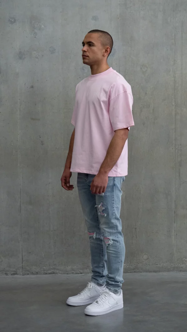 Relaxed Drip Tee - Pink - Image 4