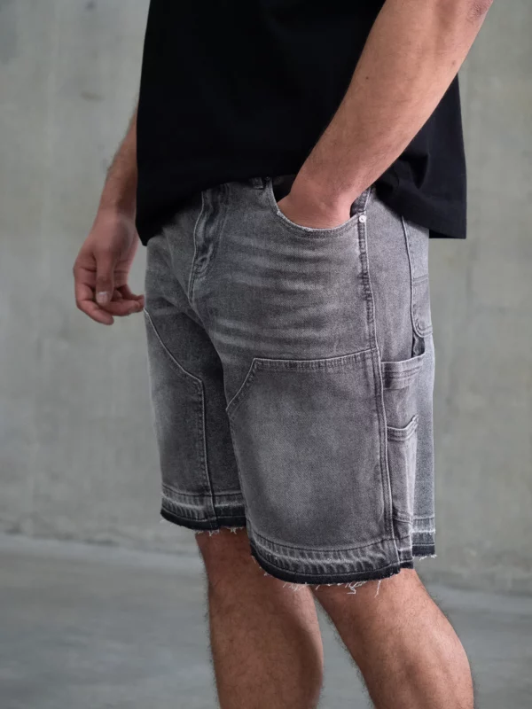 Carpenter Shorts - Dark Grey - Image 3