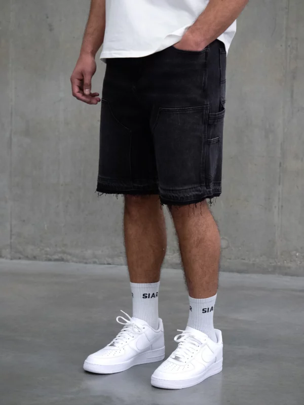 Carpenter Shorts - Black - Image 5