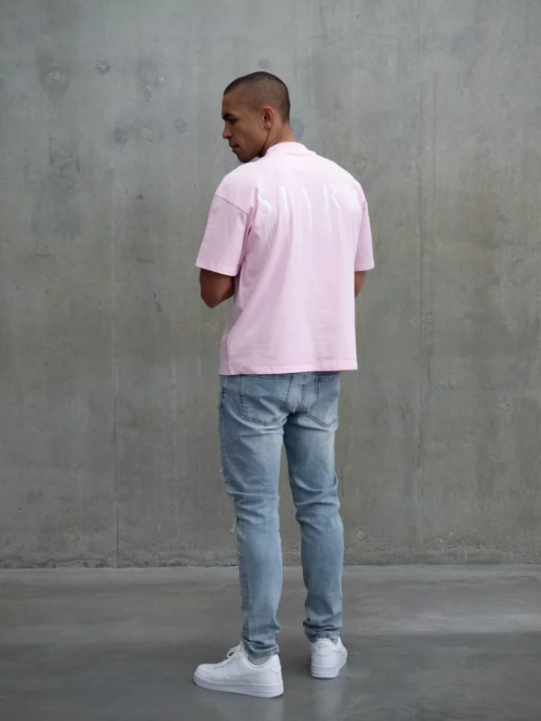 Relaxed Drip Tee - Pink - Image 3