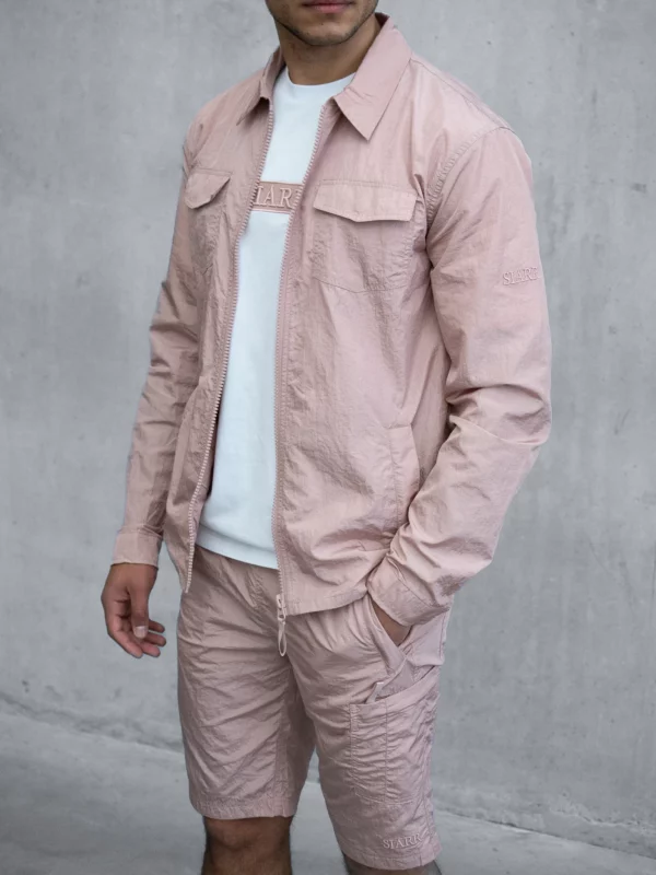Crinkle Overshirt - Pink - Image 2
