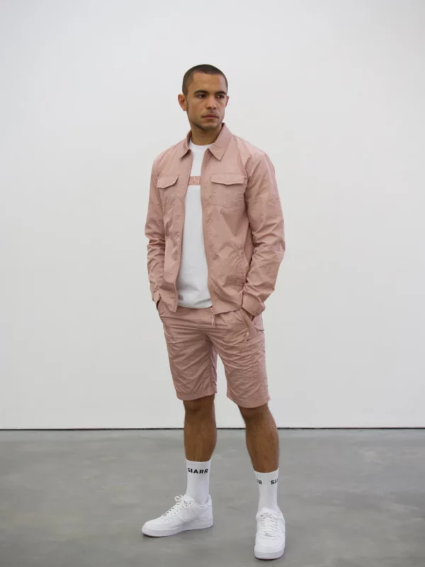 Crinkle Overshirt - Pink - Image 5