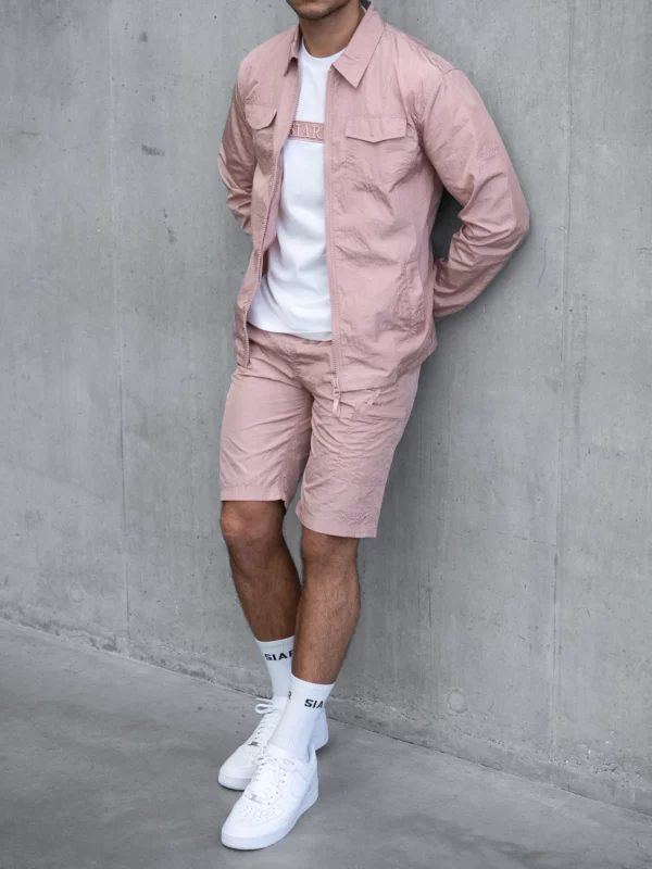 Crinkle Shorts - Pink - Image 4