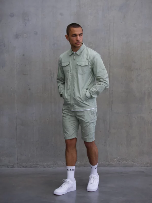 Crinkle Overshirt - Mint - Image 5