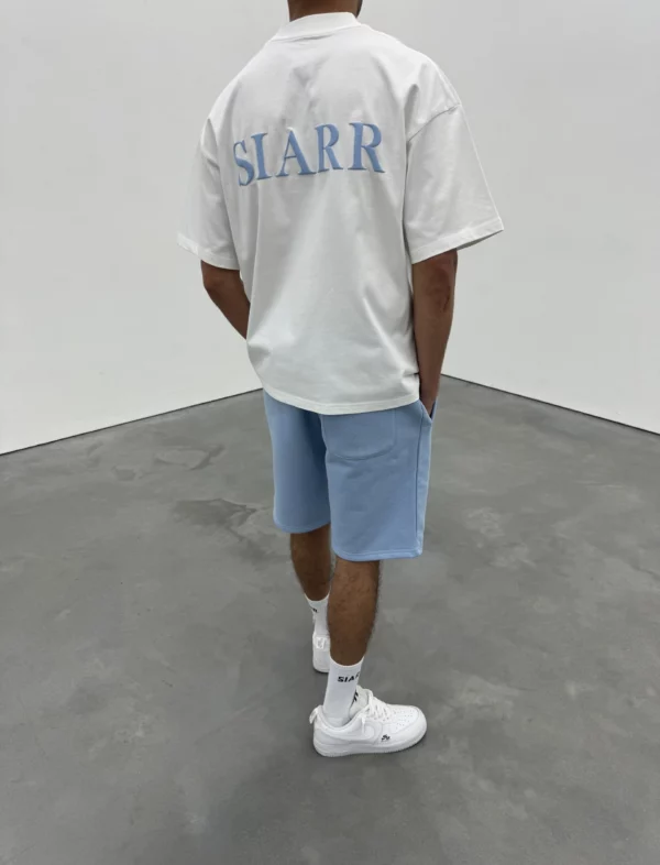 Puff Tee - White/Baby Blue - Image 3