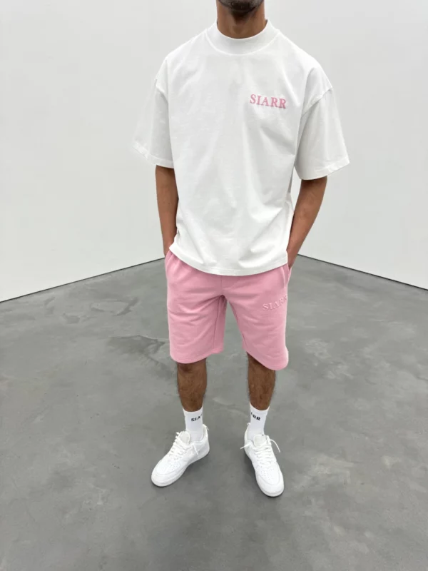 Puff Tee - White/Pink - Image 4