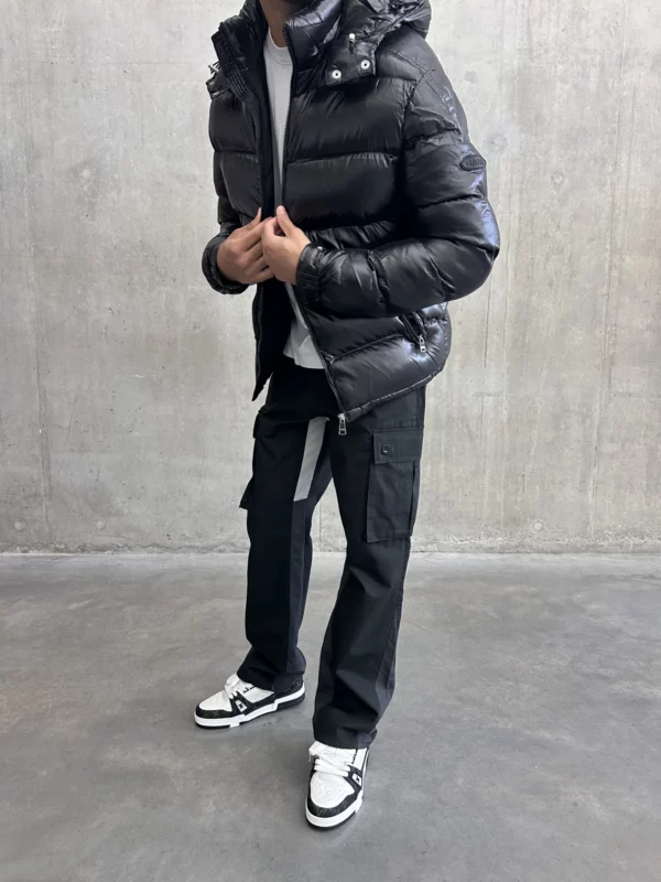 Puffer Jacket - Black - Image 4