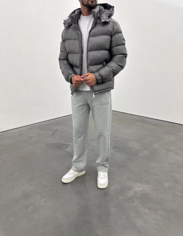 Puffer Jacket - Dark Grey - Image 3
