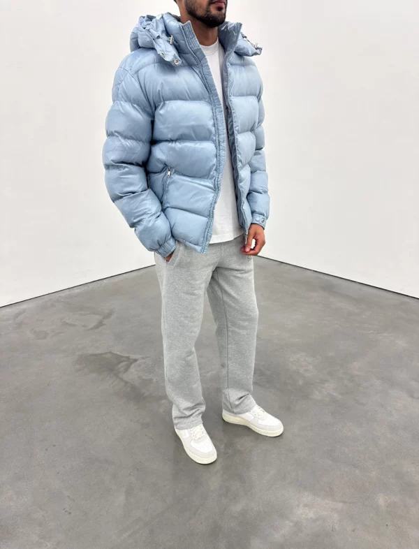 Puffer Jacket - Baby Blue - Image 4