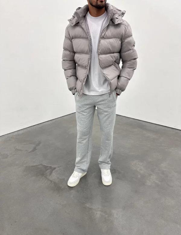 Puffer Jacket - Light Grey - Image 5