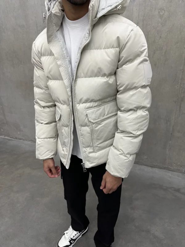 Puffer Coat - Stone - Image 6