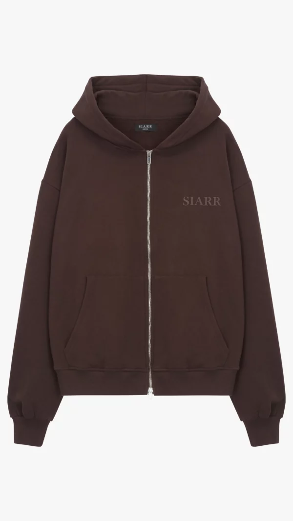 Zip Hoodie - Brown