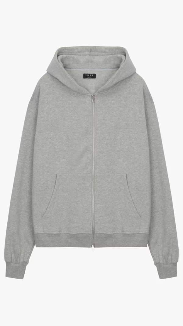 Zip Hoodie - Light Grey