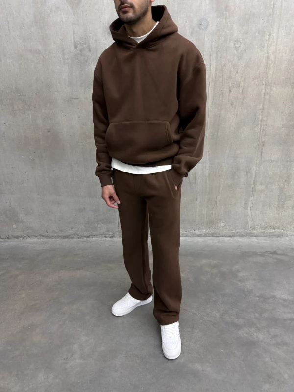 Essential Hoodie - Brown - Image 7