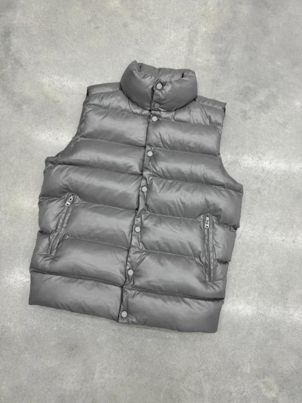 Puffer Gilet - Dark Grey - Image 7