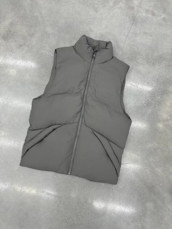 Crinkle Gilet - Dark Grey - Image 5
