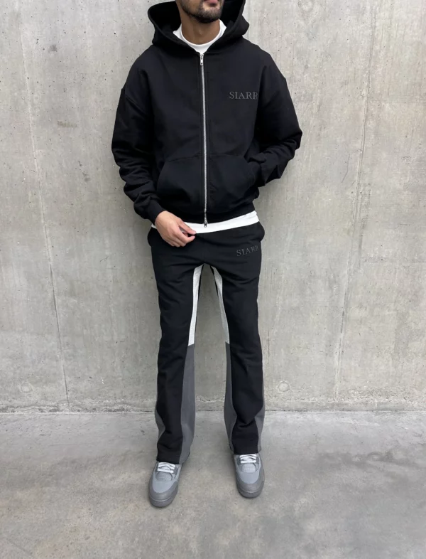Flared Joggers - Black - Image 4