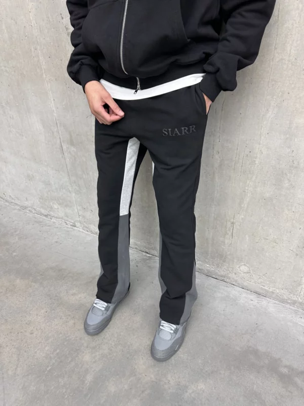 Flared Joggers - Black - Image 3