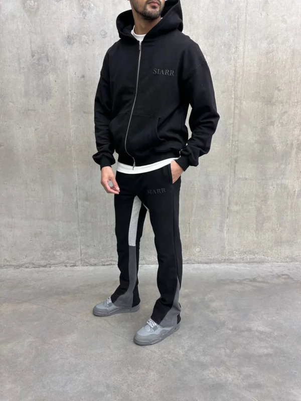 Flared Joggers - Black - Image 2