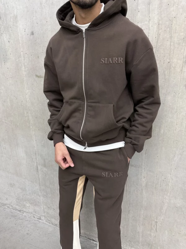 Zip Hoodie - Brown - Image 4