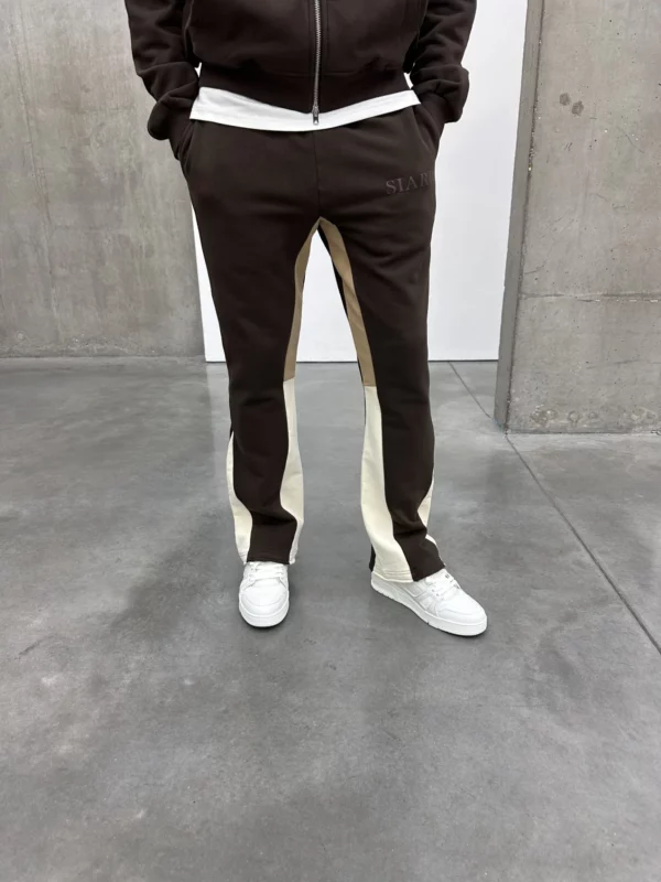 Flared Joggers - Brown - Image 3