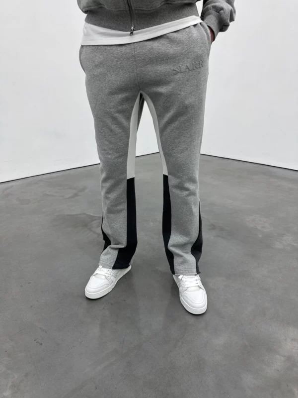 Flared Joggers - Light Grey - Image 5