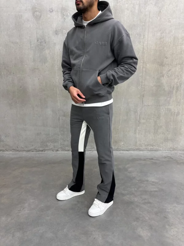 Flared Joggers - Dark Grey - Image 2