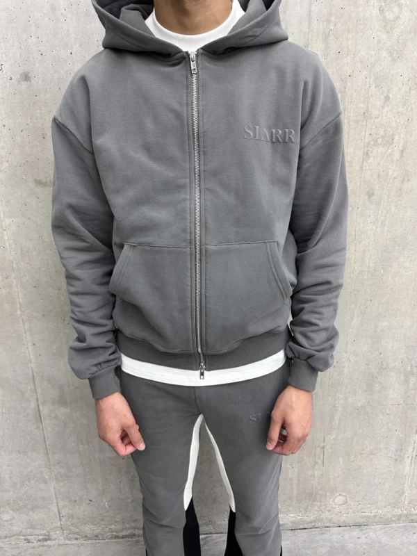 Zip Hoodie - Dark Grey - Image 3