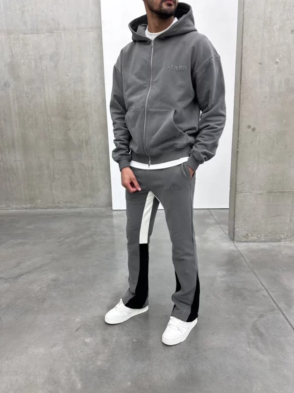 Flared Joggers - Dark Grey - Image 4