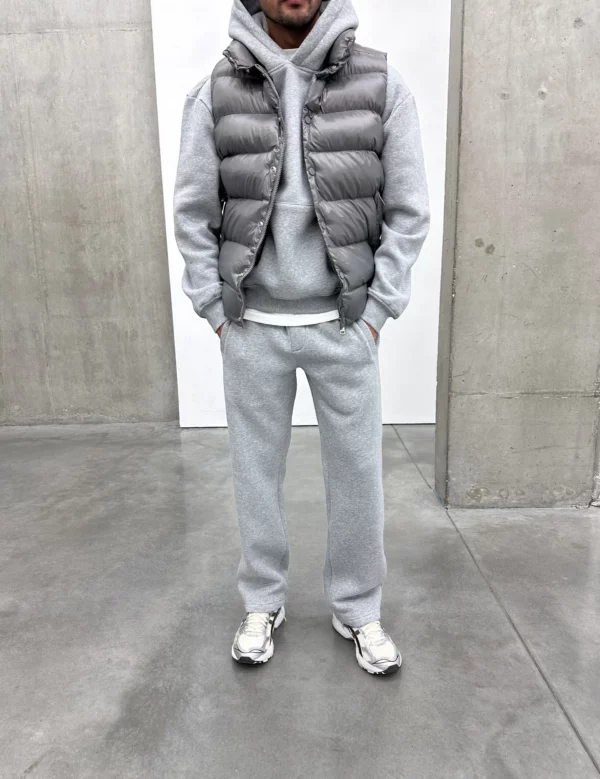 Puffer Gilet - Dark Grey - Image 3