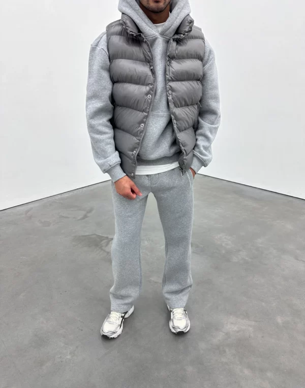 Puffer Gilet - Dark Grey - Image 5