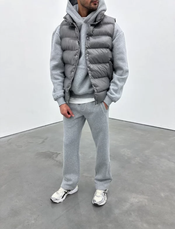Puffer Gilet - Dark Grey - Image 4