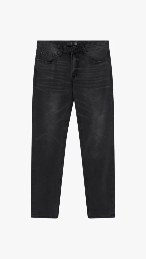Essential Straight Leg Jeans - Washed Black