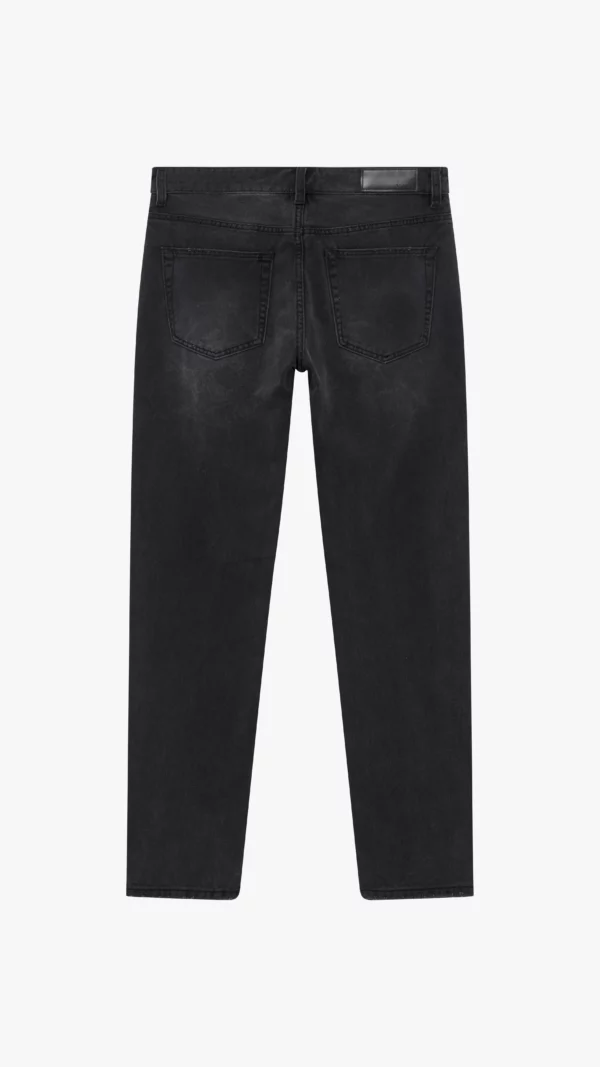Essential Straight Leg Jeans - Washed Black - Image 2