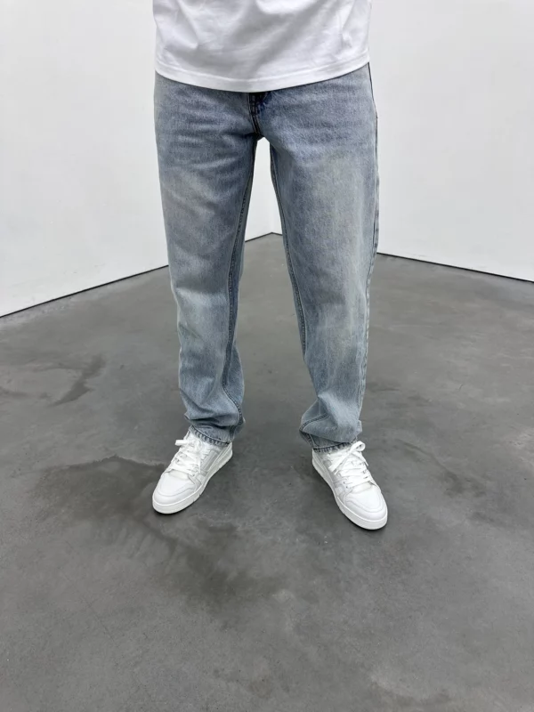 Essential Straight Leg Jeans - Blue - Image 4