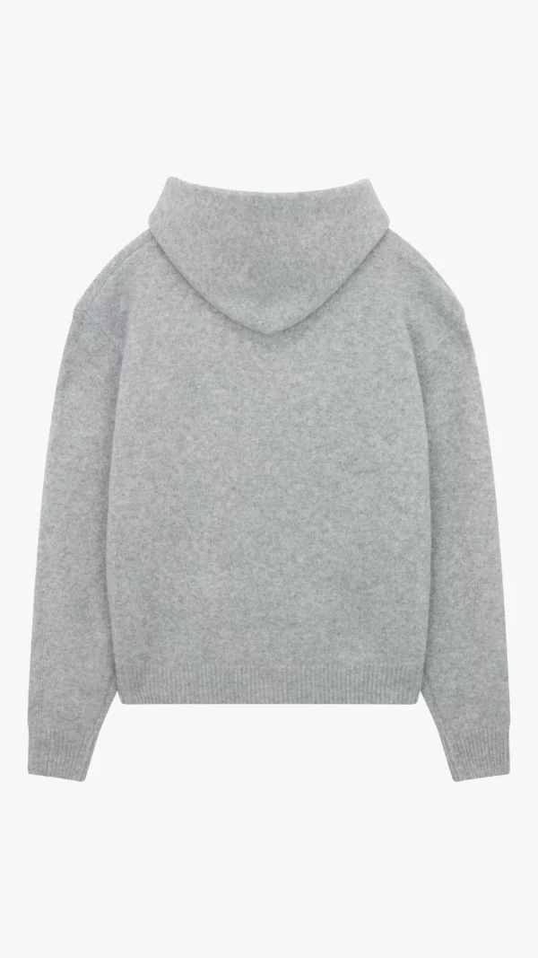 Knit Hoodie - Grey - Image 2