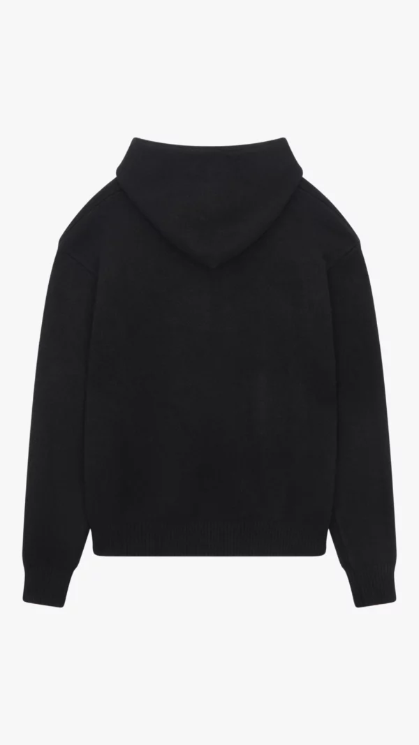 Knit Hoodie - Black - Image 2
