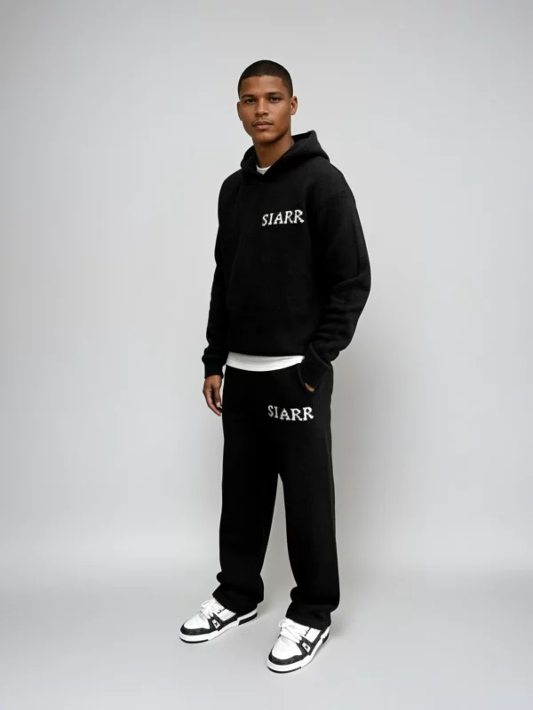 Knit Joggers - Black - Image 2