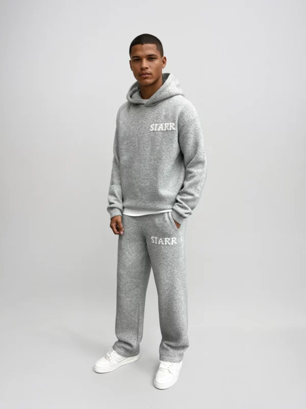 Knit Hoodie - Grey - Image 4