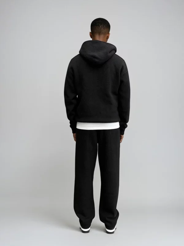 Knit Hoodie - Black - Image 5