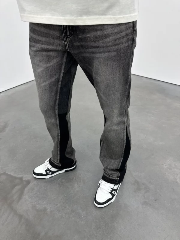 Flared Jeans - Dark Grey - Image 4
