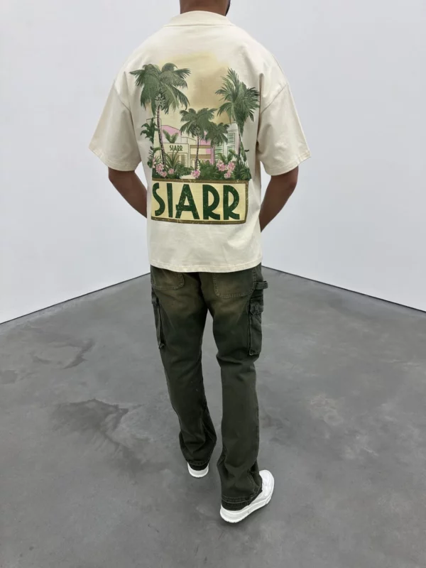 Cargo Flare Jeans - Green - Image 2