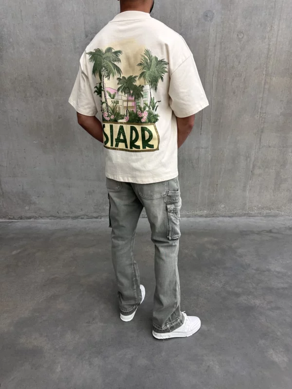 Cargo Flare Jeans - Green Mist - Image 2