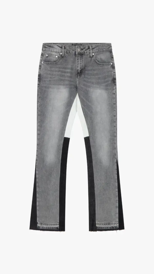 Flared Jeans - Light Grey