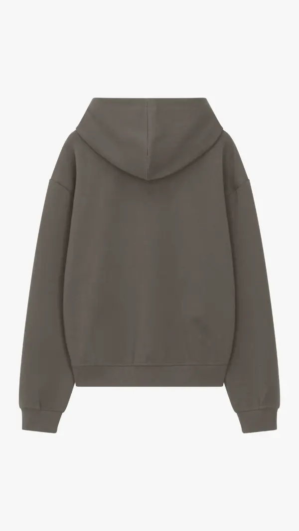 Essential Luxe Hoodie - Dark Grey - Image 2