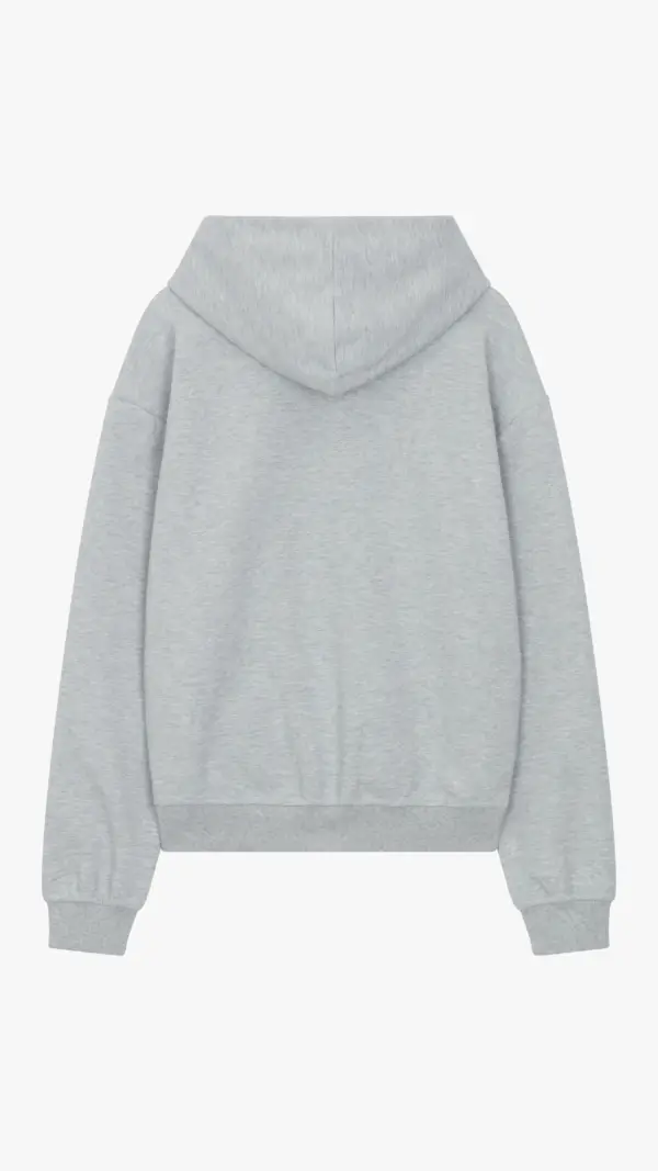 Essential Luxe Hoodie - Light Grey - Image 2